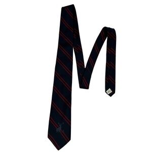 THE HARTFORD Navy Blue Tie with Red Stripes